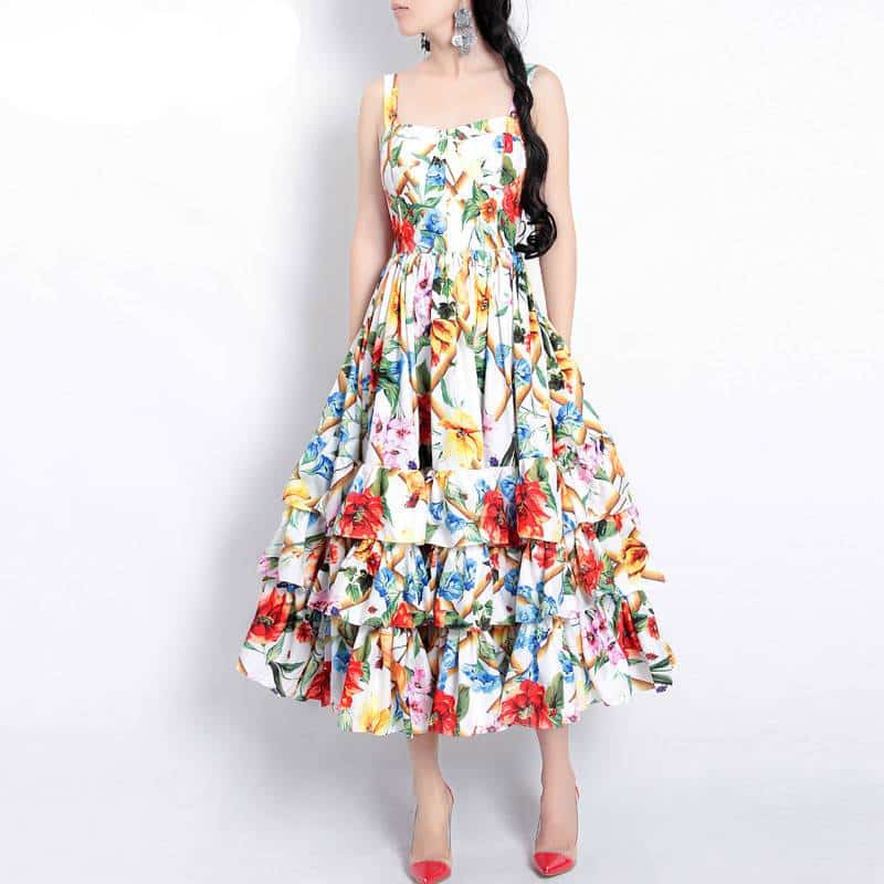 Floral Printed Sweet Dress