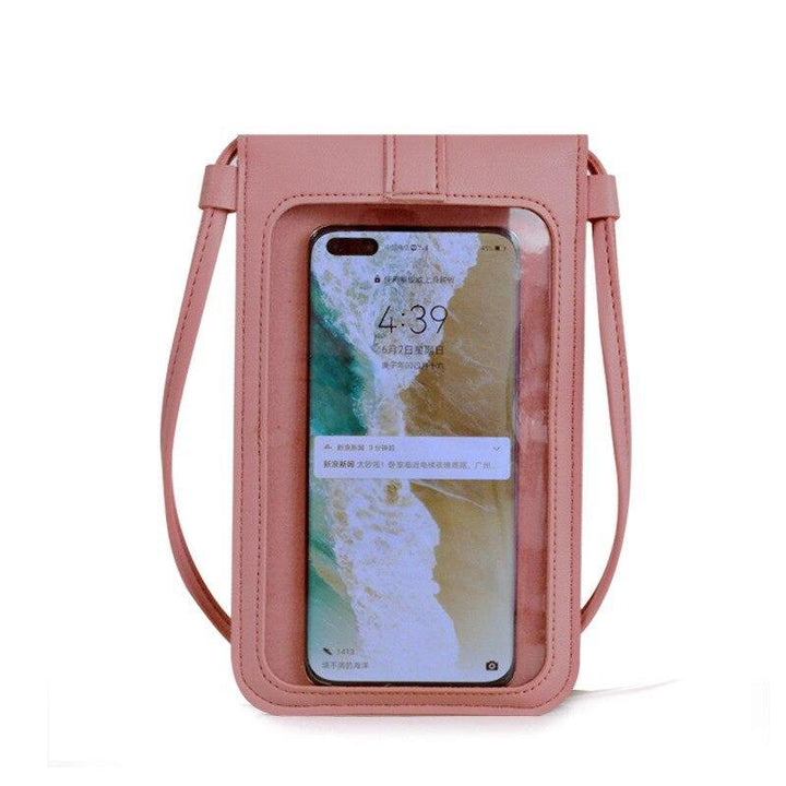 Women's Fashion Lock Touch Screen Mobile Phone Wallet Female Student Buckle Small Wallet Coin Purse Porte Monnaie Femme Mini Bag - MRSLM