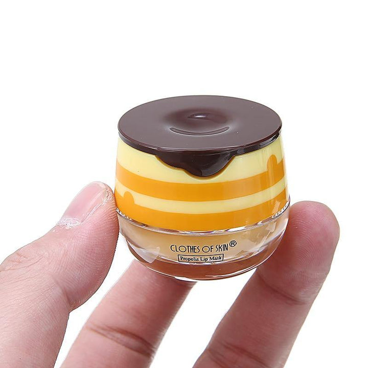 15g Moisture Lip Balm Collagen Honey Sheet Lip Sleep Mask Essence Anti-wrinkle Anti-cracking Cleans Up Dead Skin - MRSLM