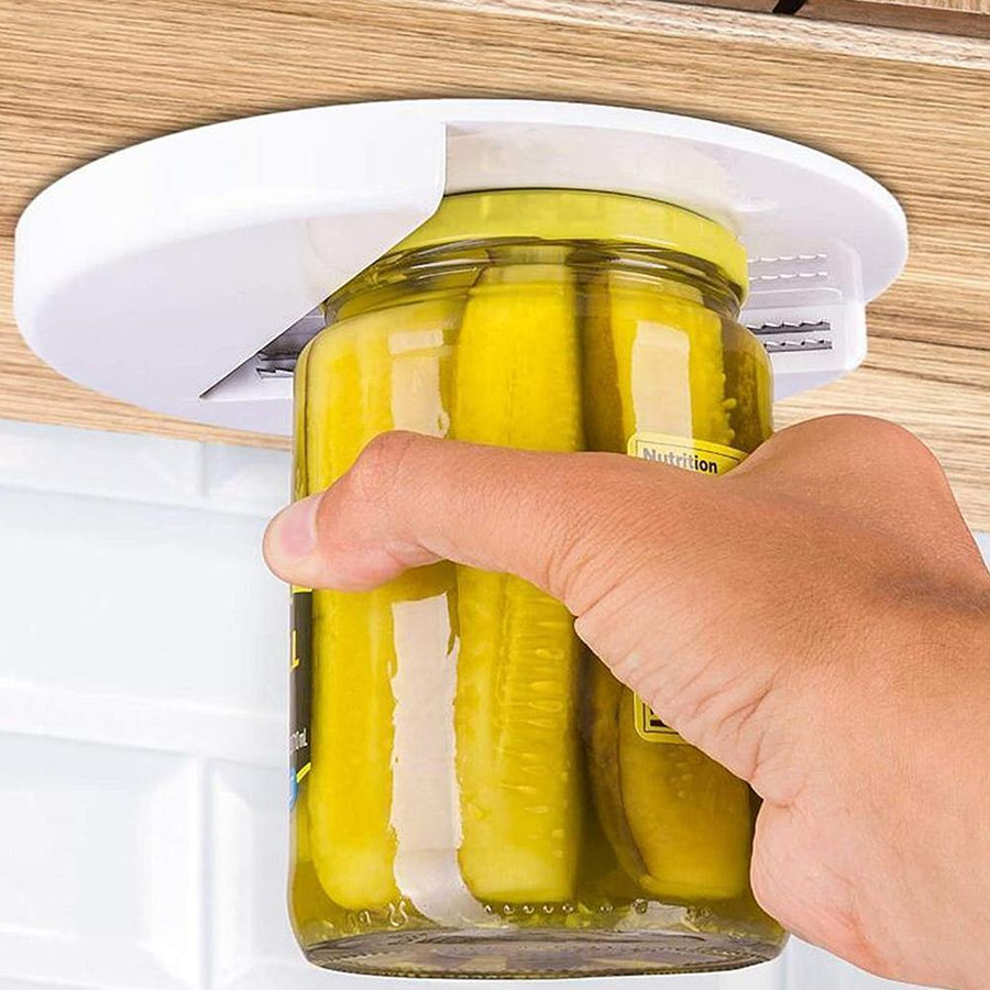 The Grip Jar Opener-Opens Any Size/Type Of Lid Effortlessly Portable Can Opener With Tapered Sticker Kitchen Accessories Gadget - MRSLM