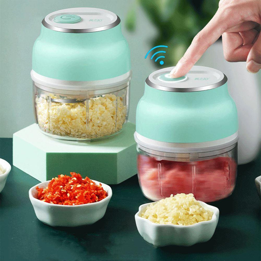 150/230ml Mini USB Wireless Electric Garlic Press Masher Kitchen chopper Vegetable Food Chili Meat Grinder Mincer Kitchen Gadget - MRSLM