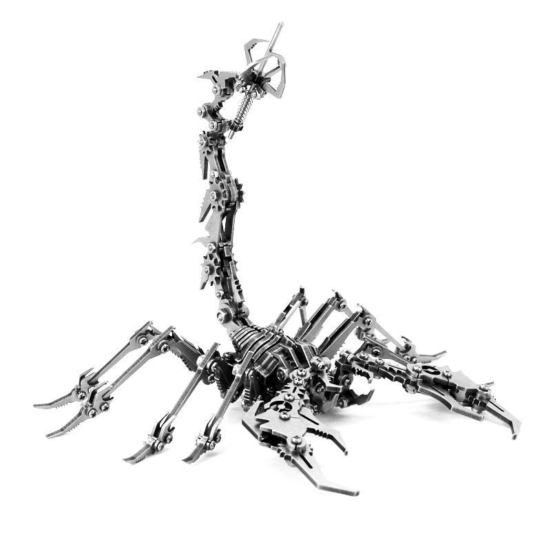 3D Metal Model DIY Assembled Scorpion King Puzzle Jigsaw Stainless Steel Detachable Model Puzzle - MRSLM