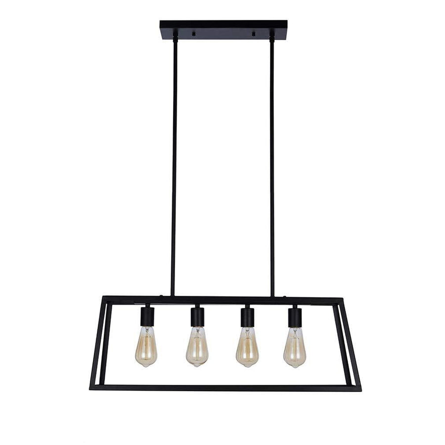 Industrial Open Rectangle Frame Ceiling Chandelier Pendant - MRSLM