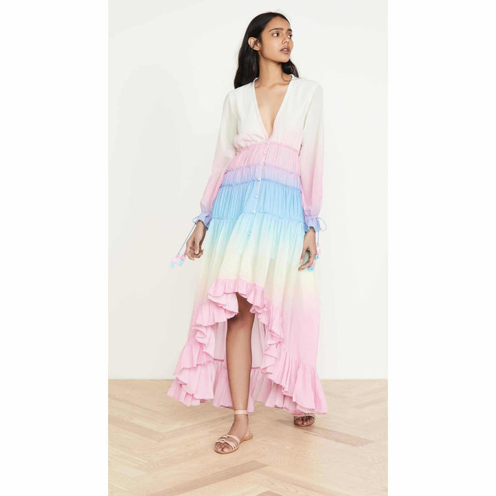 Kaleidoscopic Chiffon Women's Dress