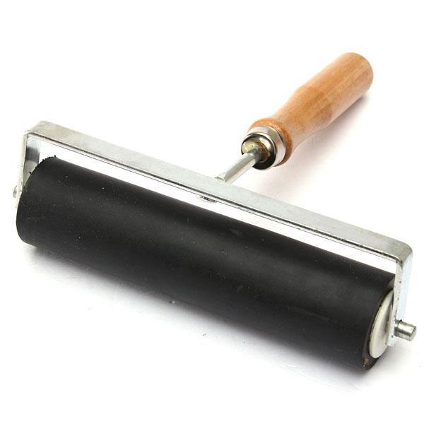 2/4/6inch Hard Rubber Print Ink Roller Lino Craft Tool - MRSLM