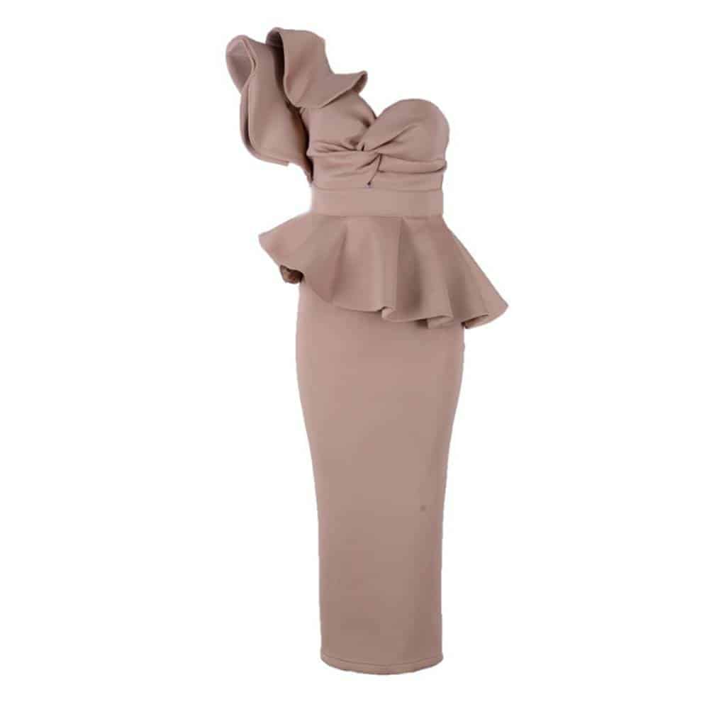 Women's Fashion  Bodycon Ruffles Dress