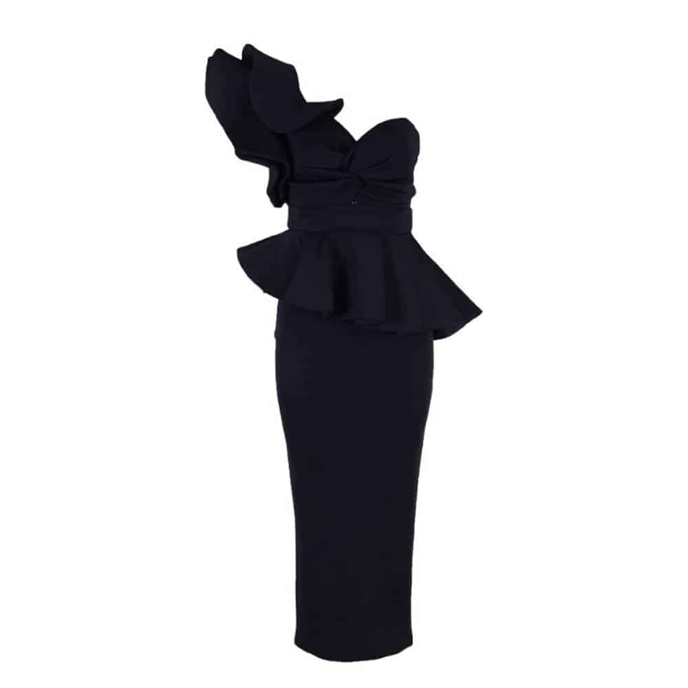 Women's Fashion  Bodycon Ruffles Dress