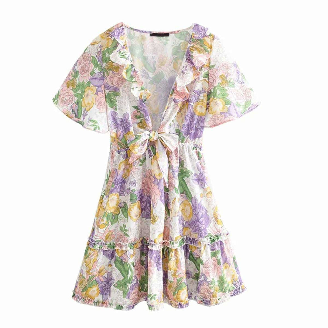 Women's Mini Dress in Floral Print