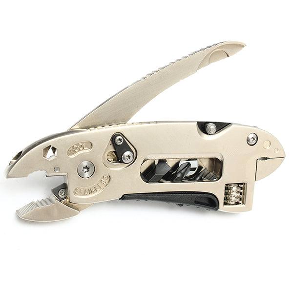 Golden Multitool Adjustable Wrench Jaw+Screwdriver+Pliers Multitool Set - MRSLM