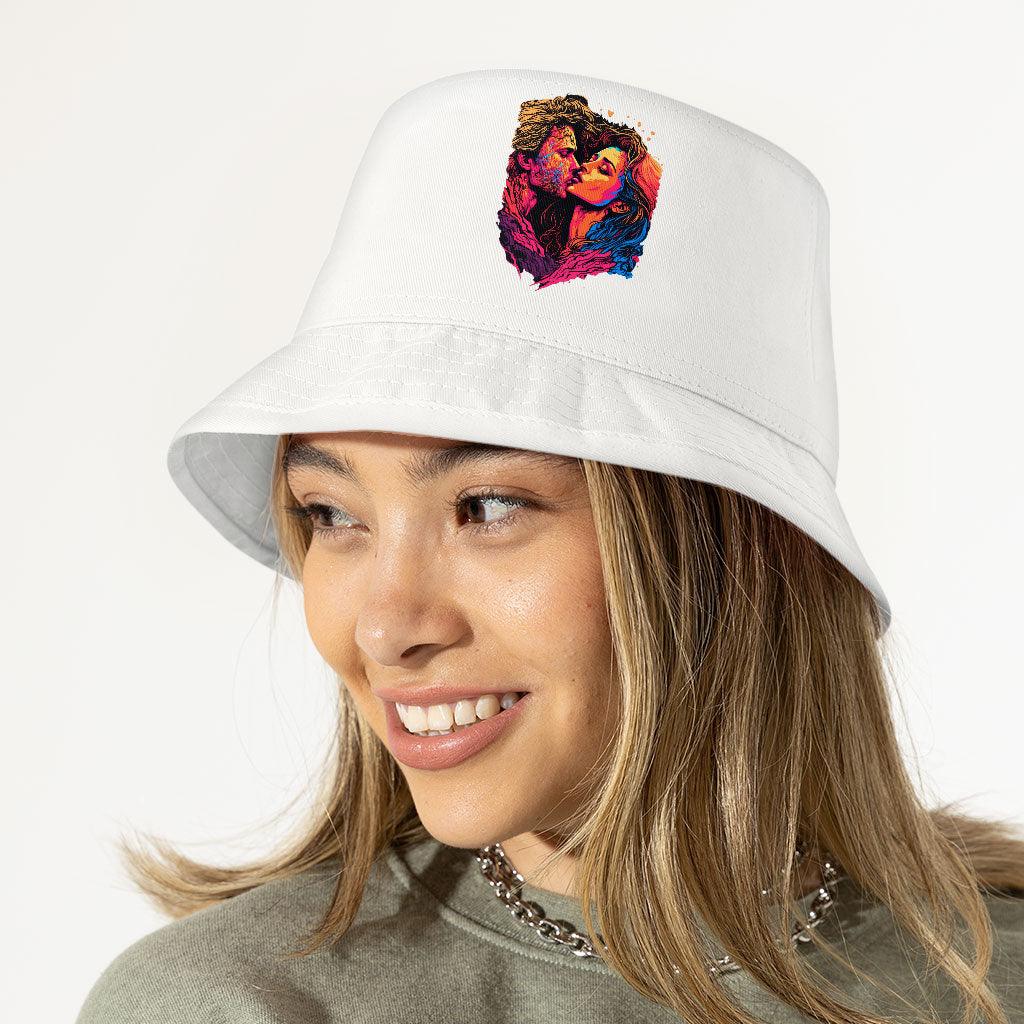 Passion Bucket Hat - Couple Print Hat - Unique Bucket Hat - MRSLM