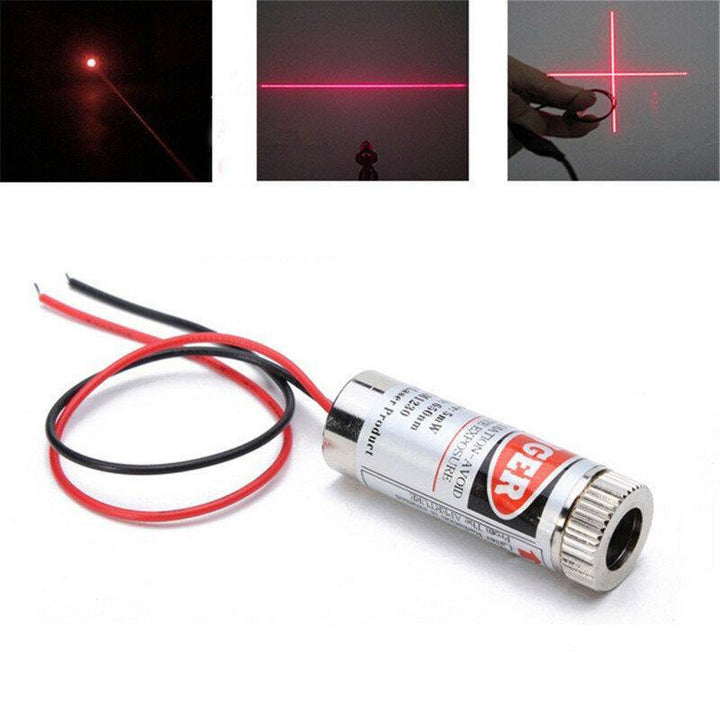 5mW 650nm Focusable Red Dot/Cross/Line Laser Diode Module - MRSLM