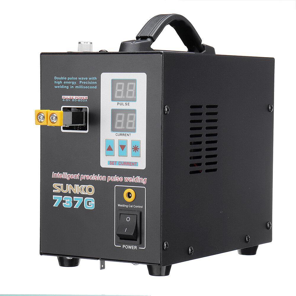 SUNKKO 737G 220V Battery Spot Welder Hand Held Welding Machine with Pulse & Current Display - MRSLM