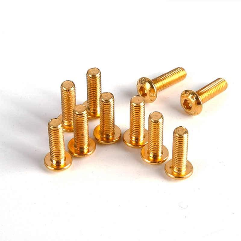 20PCS/Pack Gold YFS 12.9 Grade M3 Screw M3*6 M3*8 M3*10 M3*14 M3 *12 6mm 8mm 10mm 12mm 14mm Hexa Socket Head Cap Screws SHCS for FPV Drone - MRSLM