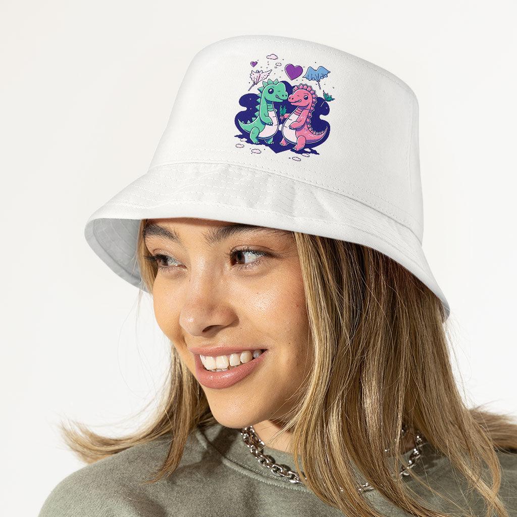 Dinosaur Graphic Bucket Hat - Cartoon Hat - Themed Bucket Hat - MRSLM