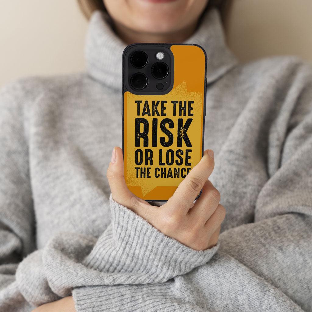 Take the Risk iPhone 14 Pro Case - Cool Phone Case for iPhone 14 Pro - Trendy iPhone 14 Pro Case - MRSLM