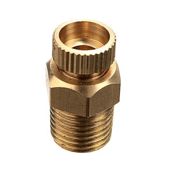 PT 1/2 3/8 1/4 Inch Brass Drain Valve Air Compressor Male Threaded Water Drain Valve - MRSLM