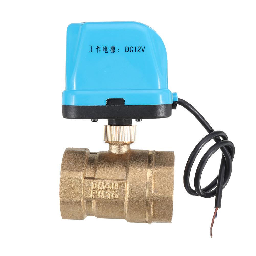 TMOK TK260 DC 12V 1/2" 3/4" 1" 1-1/4" Motorized Electric Brass Ball Valves 3 Wire Full Port Valve - MRSLM