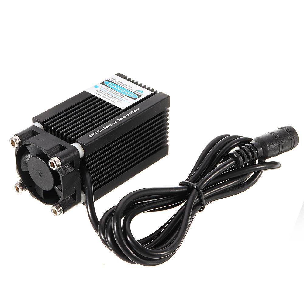 MTOLASER 2500mW 450nm Blue Laser Module DC 12V 5.5x2.1mm Variable Focus for Laser Engraving Machine Engraver 2.5W - MRSLM