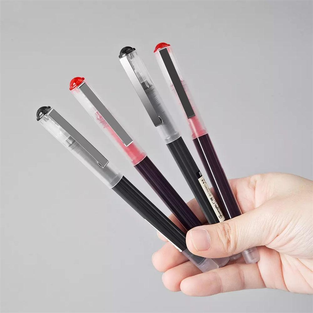 [XM ] Guangbo Straight Liquid Gel Pen 12 Pieces Set Full Needle Gel Pen 0.5mm Nib Writing Signing Pens Office School Supplies - MRSLM