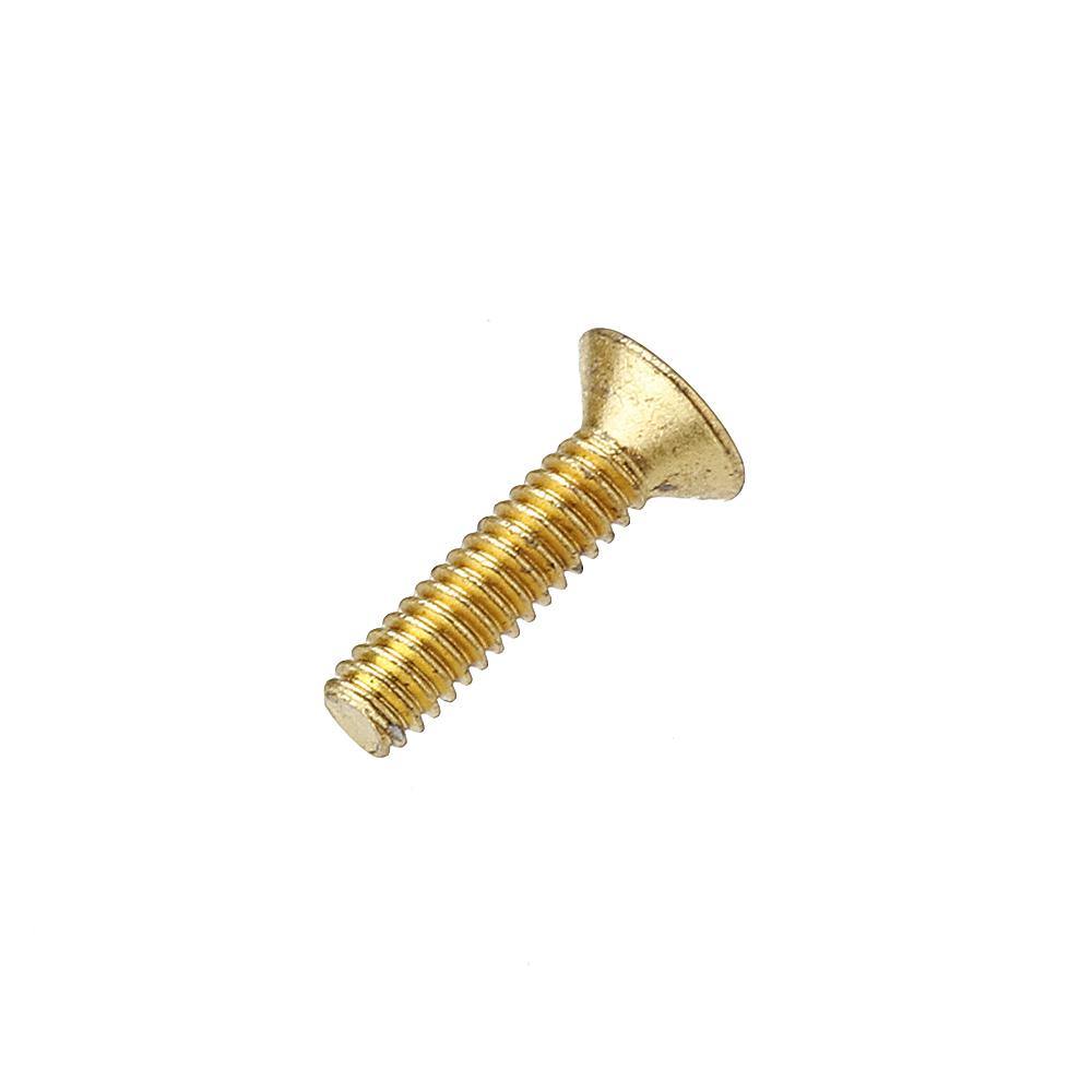 Suleve™ M2AH1 50Pcs Titanium Plated M2 Hex Socket Flat Head Countersunk Screws Alloy Steel 12.9 Grade Screw Bolt M2*8 - MRSLM