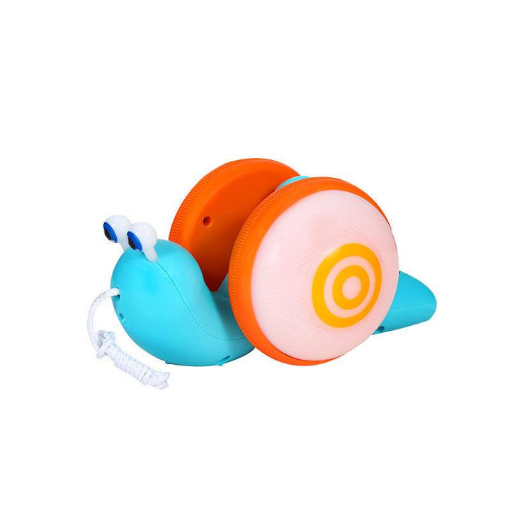 Children's Creative Leash Drag Snail Light Music Baby Pull Line Cartoon Boy And Girl Toys - MRSLM