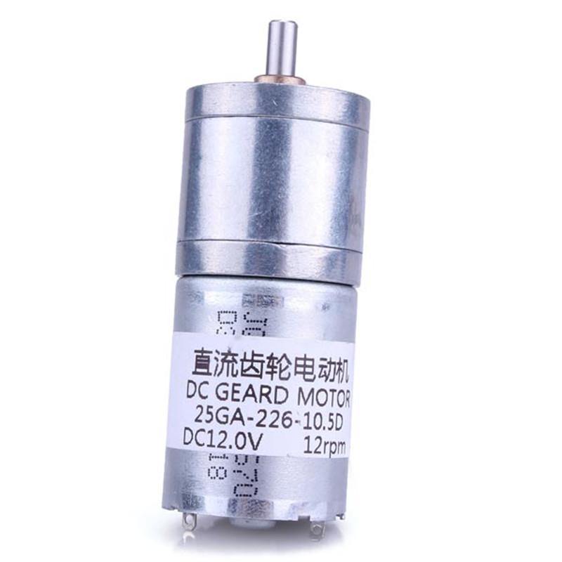 Electric Motor 12V DC Geared Motor High Torque Gear Reducer Motor - MRSLM