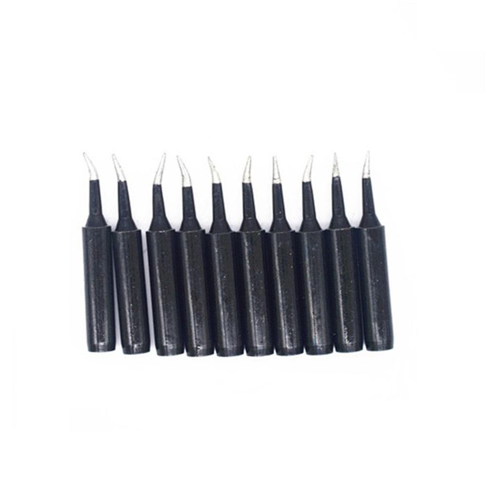 10pcs Black 936 Soldering Iron Tips 900M-T Edition Horseshoe Flat for Hakko Soldering Rework Station - MRSLM