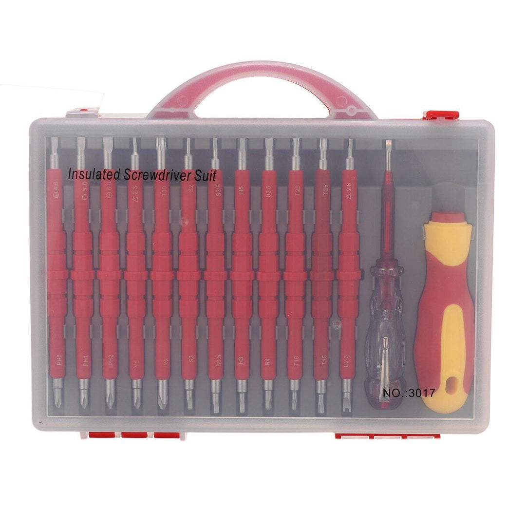 14 in 1 Magnetic Screwdriver Set Insulated Multi Screw Driver Repair Tools Kit - MRSLM