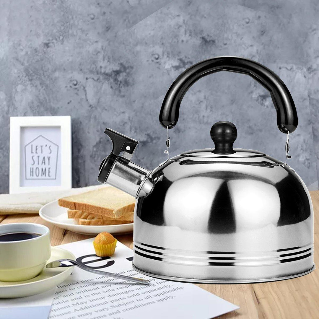 Kettle Stainless Steel Tea Induction Whistling Eletric Hob Pot Flat Base 2/3/4L - MRSLM