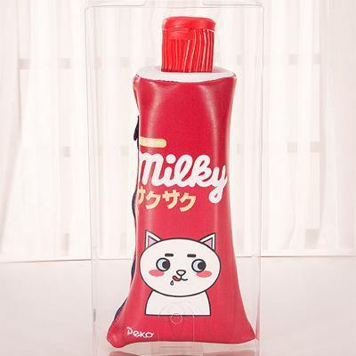 New Korean Cartoon Toothpaste Shape Pencil Case With Sharpener Stationery Storage Organizer Bag - MRSLM