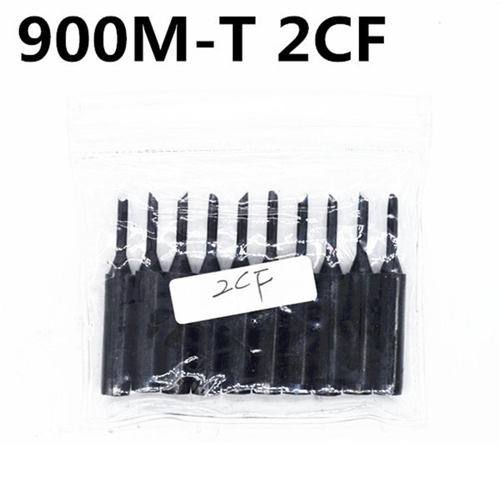 10pcs Black 936 Soldering Iron Tips 900M-T Edition Horseshoe Flat for Hakko Soldering Rework Station - MRSLM