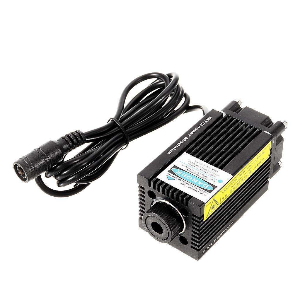 MTOLASER 2500mW 450nm Blue Laser Module DC 12V 5.5x2.1mm Variable Focus for Laser Engraving Machine Engraver 2.5W - MRSLM