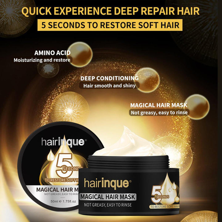 HAIRINQUE 50ml Magical Treatment Hair Mask Nourishing 5 Seconds Repairs Damages Hair Conditioner - MRSLM