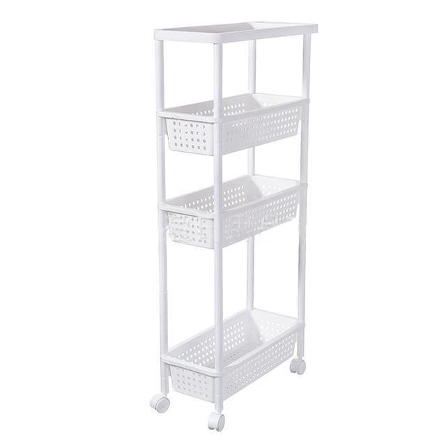 Kitchen Bathroom Multi-Layer Racks Quilted Storage Rack Living Room Hollow Slitting Rack - MRSLM