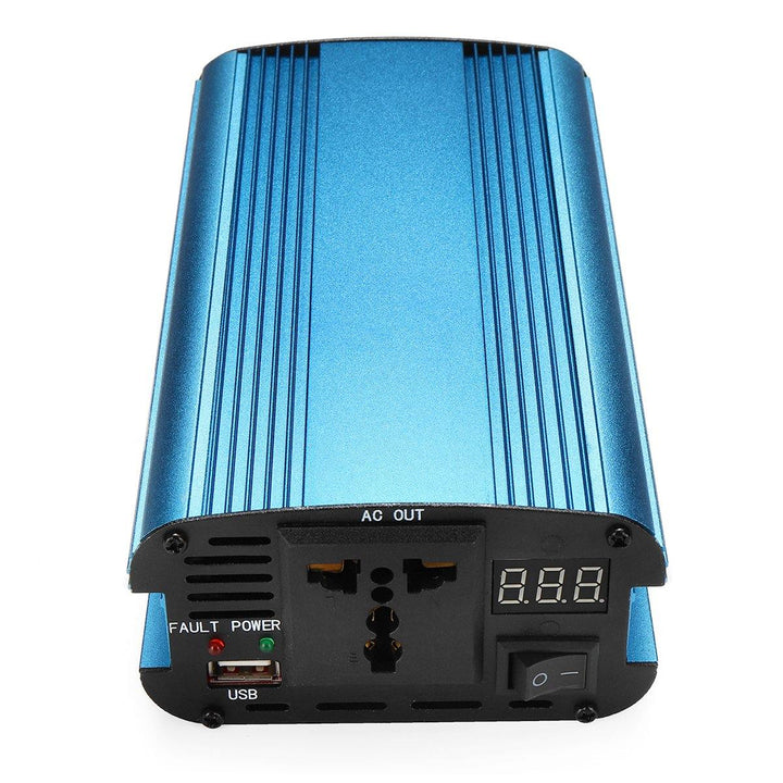 1200W PEAK DC 12V/24V to AC 220V Power Inverter Charger LED Modified Sine Wave Converter - MRSLM