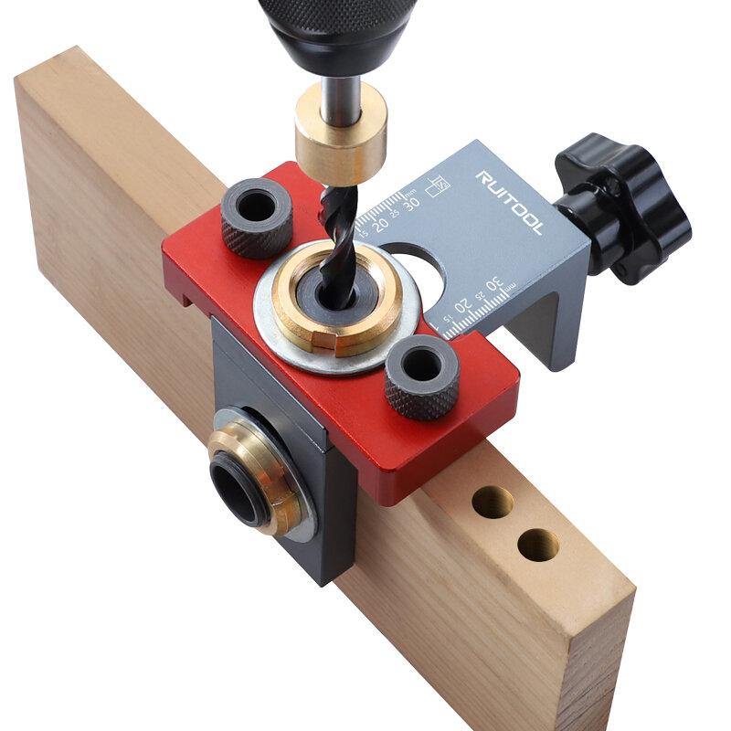 Triad Has Been Hole Punching Locator Round Wood Tenon Connector Opener Board Furniture Multifunctional Punching Tools - MRSLM