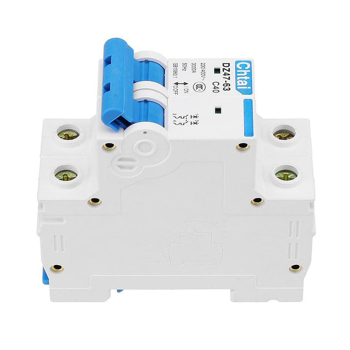 DZ47-63 2P 6/10/16/20/25/32/40/50/63A Miniature Circuit Breaker Air Switch For Overload Proetction - MRSLM