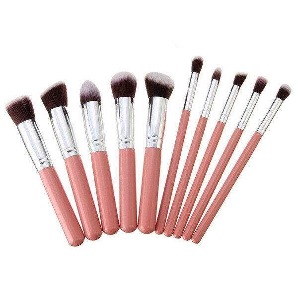 10Pcs Makeup Brushes Kit Set Blush Face Foundation Powder Cosmetic Brush Professional - MRSLM