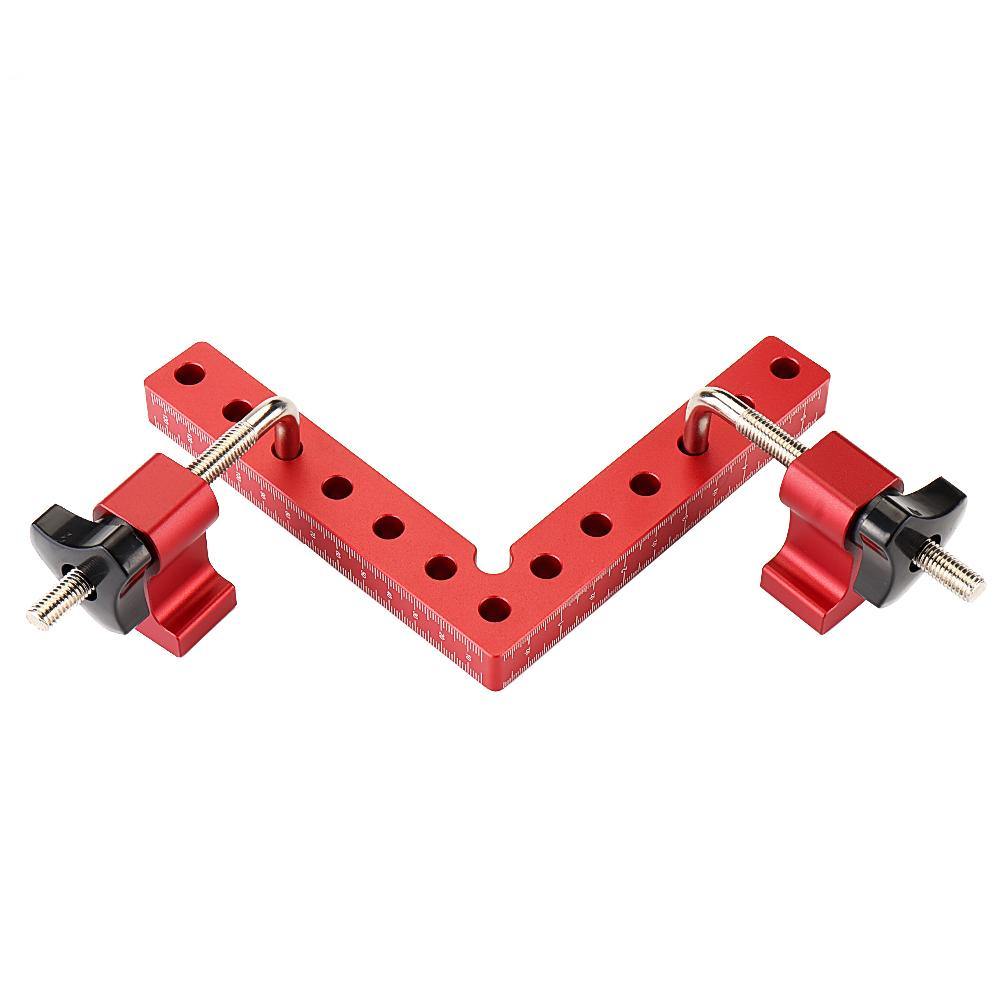 Drillpro 2 Set Woodworking Precision Clamping Square L-Shaped Auxiliary Fixture Splicing Board Positioning Panel Fixed Clip Carpenter Square Ruler Woodworking Tool - MRSLM