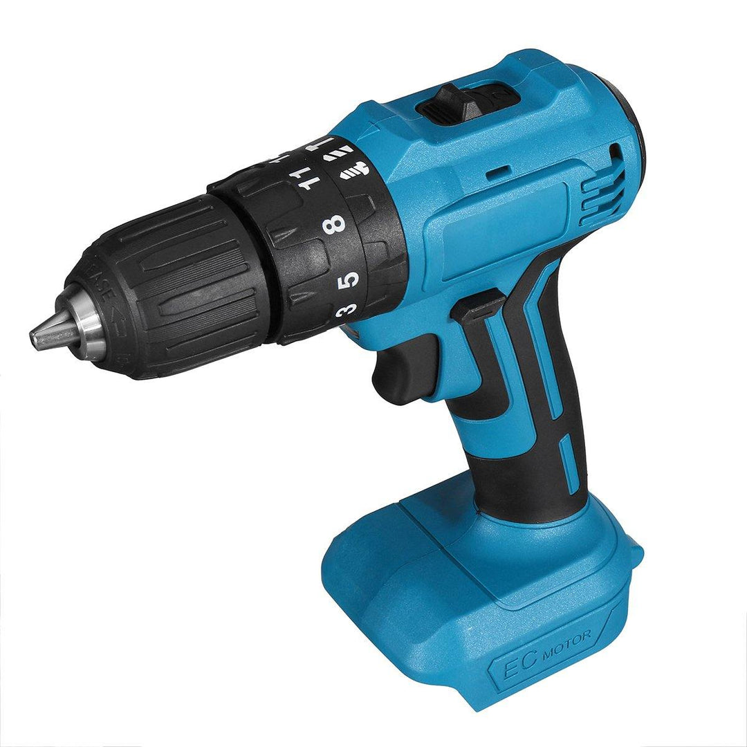 Dual Speed Brushless Impact Electric Drill 10/13mm Chuck Rechargeable Electric Screwdriver for Makita 18V Battery - MRSLM