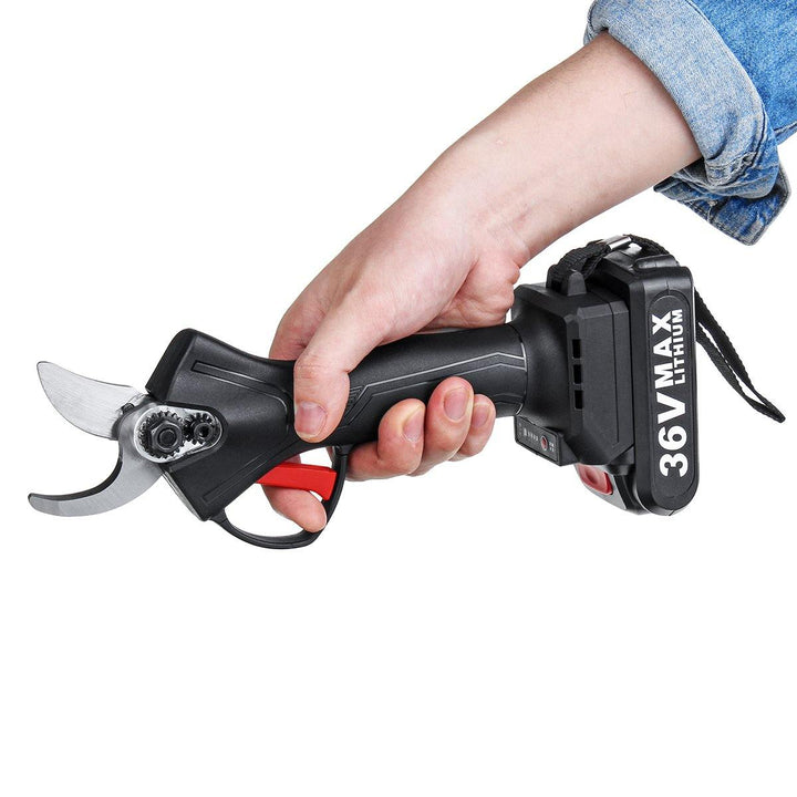 9000mah 36V Cordless Electric Pruning Shears 4 Gears Rechargeable Scissors Branches Cutter - MRSLM