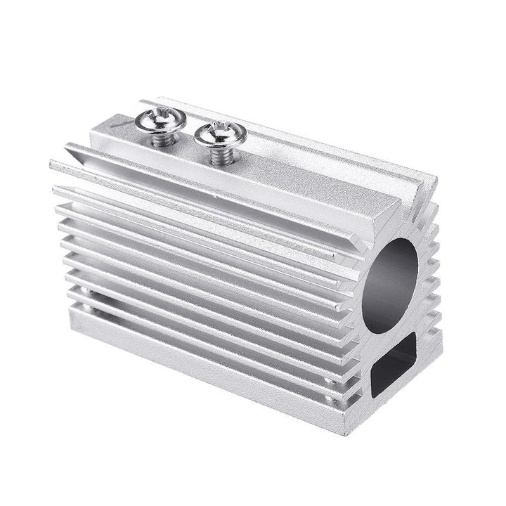 58x22x27mm Silver 12mm Aluminum Heat Sink Groove Fixed Radiator Seat Cooling Heat Sink for 12mm Laser Diode Module - MRSLM