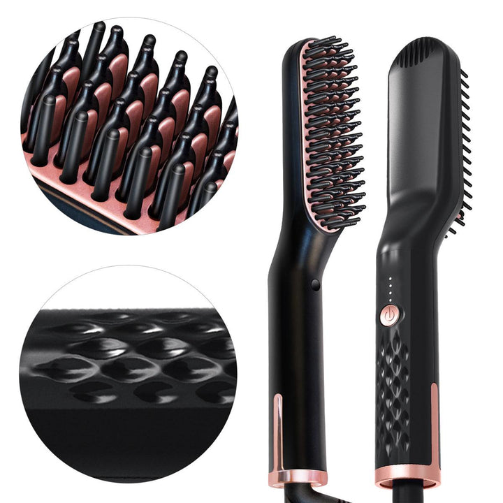 Straightener Brush- Electric Ionic Faster Quick Heated Comb - MRSLM