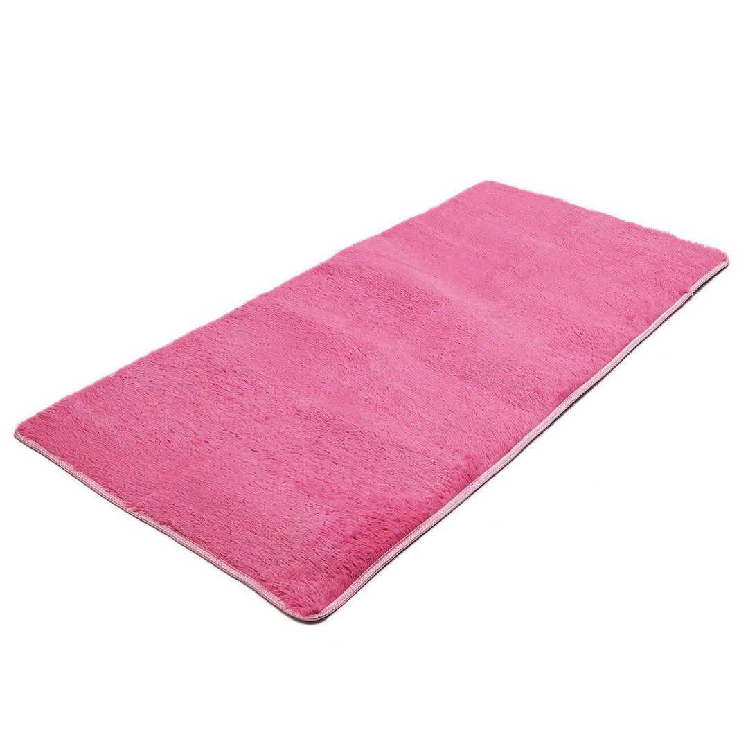 70x140cm Bedroom Living Room Soft Shaggy Anti Slip Carpet Absorbent Mat - MRSLM