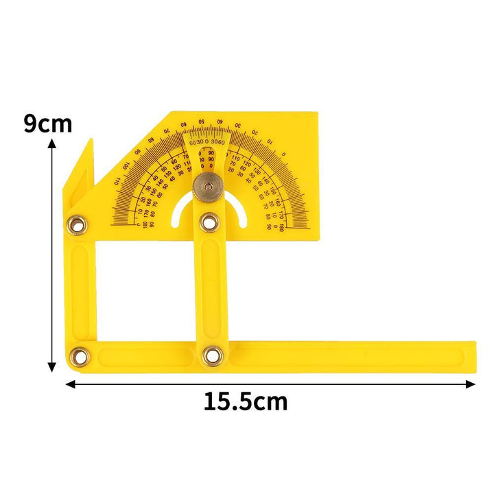 Goniometer Angle Finder Miter Gauge Arm Measuring Ruler Tool Plastic Protractor Hand Tools - MRSLM