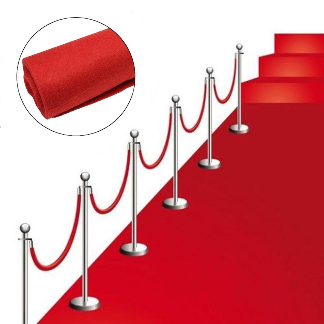 Large Red Carpet Wedding Aisle Floor Runner Hollywood Award Party Decor 65/32ft - MRSLM