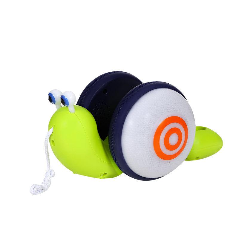 Children's Creative Leash Drag Snail Light Music Baby Pull Line Cartoon Boy And Girl Toys - MRSLM