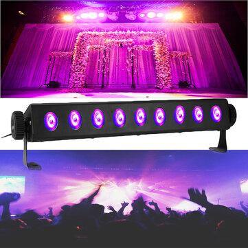 SOLMORE UV Purple LED Stage Light Remote Control Housing Bar Party Performance Wedding Lamp with EU Plug 100-240V - MRSLM