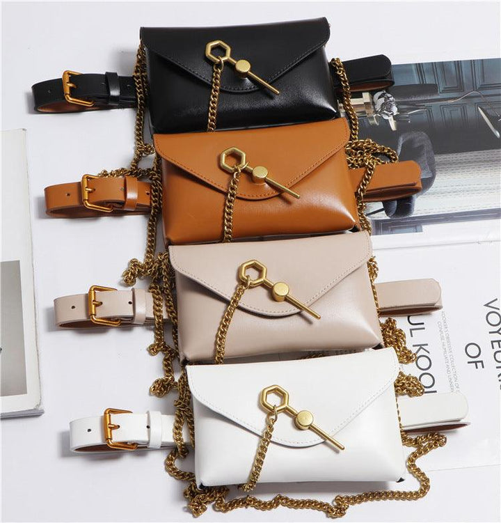 Mobile Phone Messenger Bag With Chain Detachable Belt - MRSLM