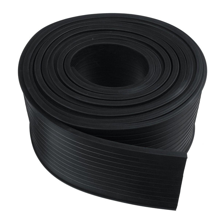 5M Rubber Strip Garage Door Bottom Weather Seal Trim T-End Buffer Anti-collision Damping Strip For 16' Wide Doors - MRSLM